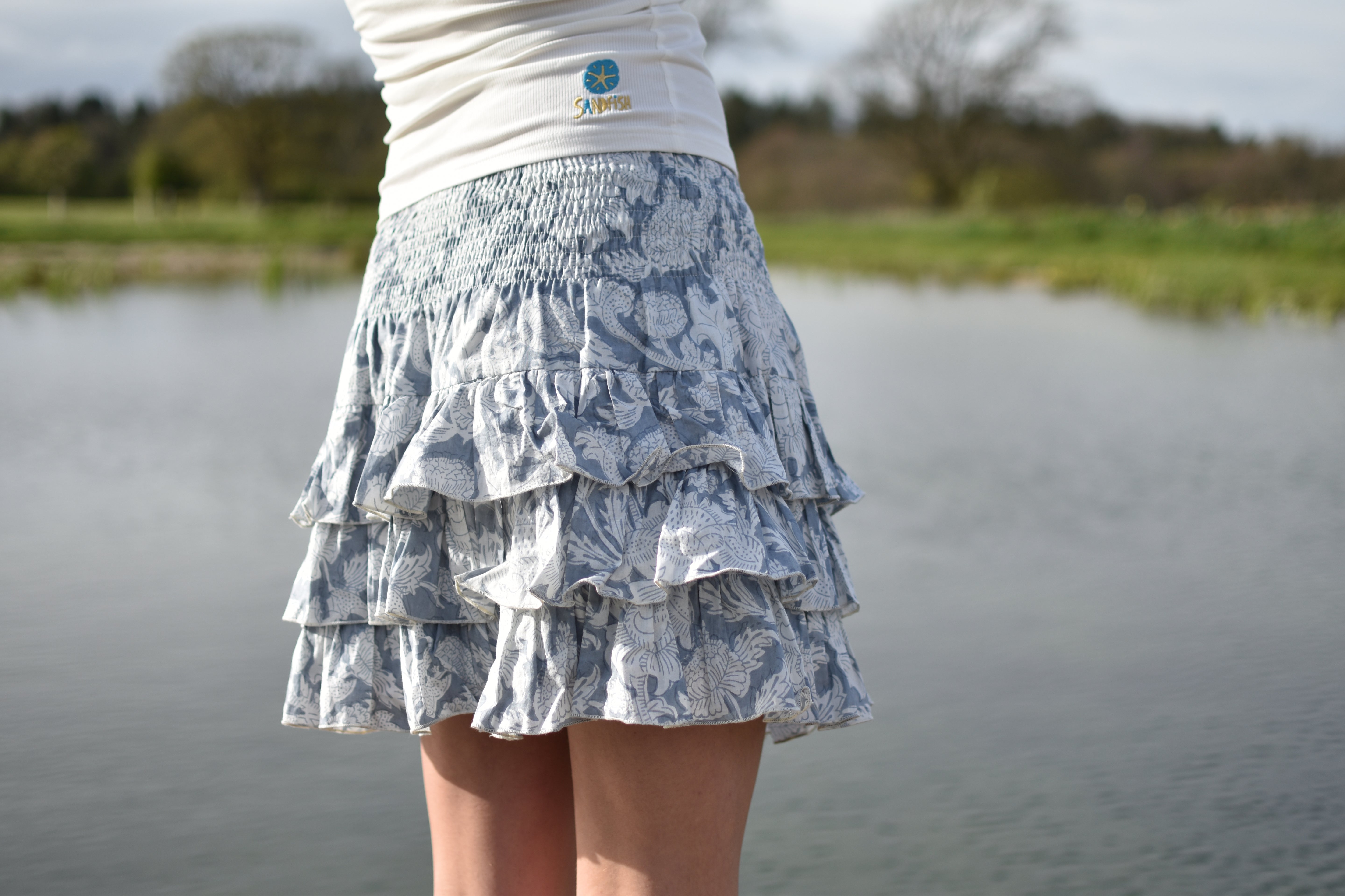 Rara Skort - Grey and White