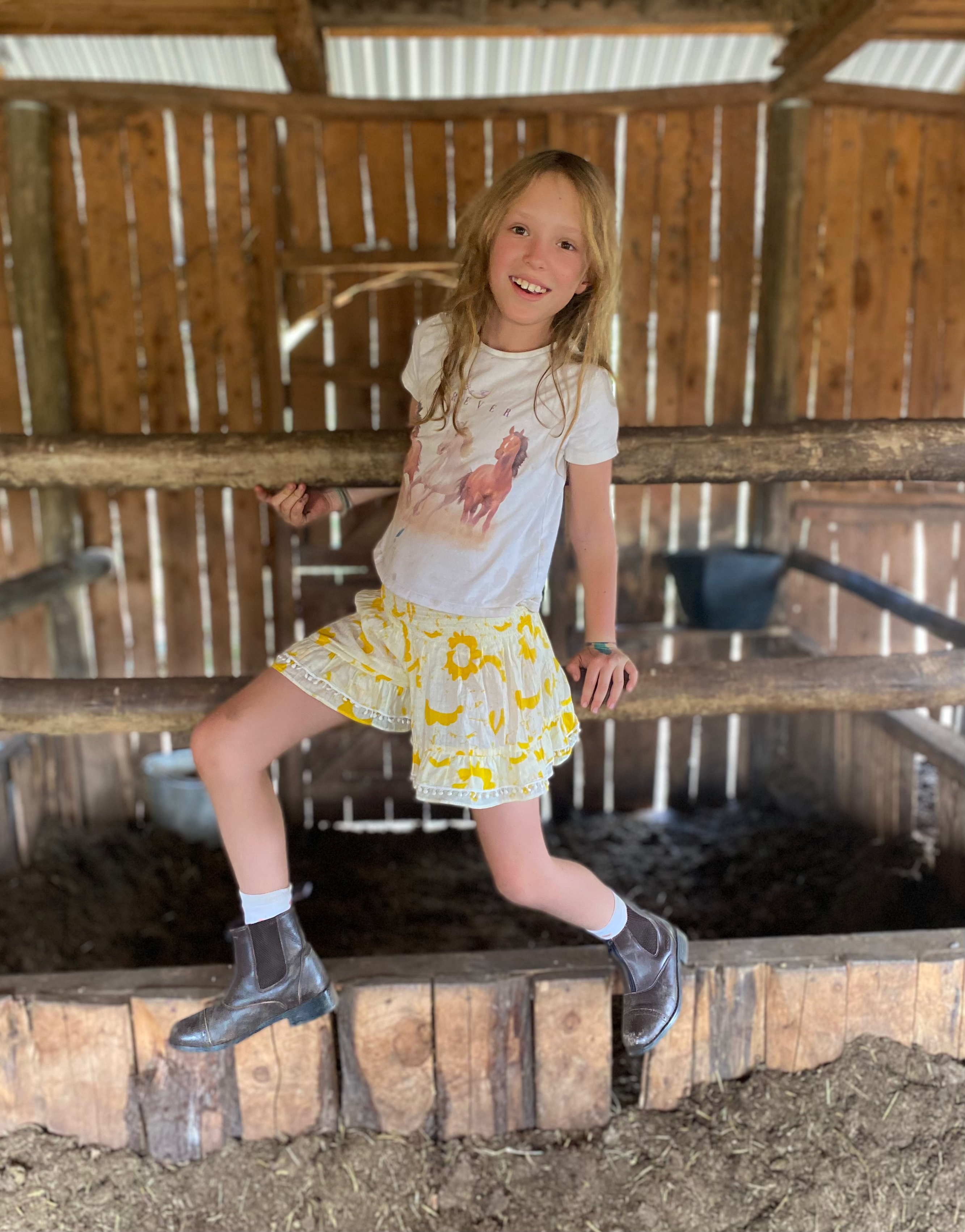 Girls Bright Yellow Skort PJS