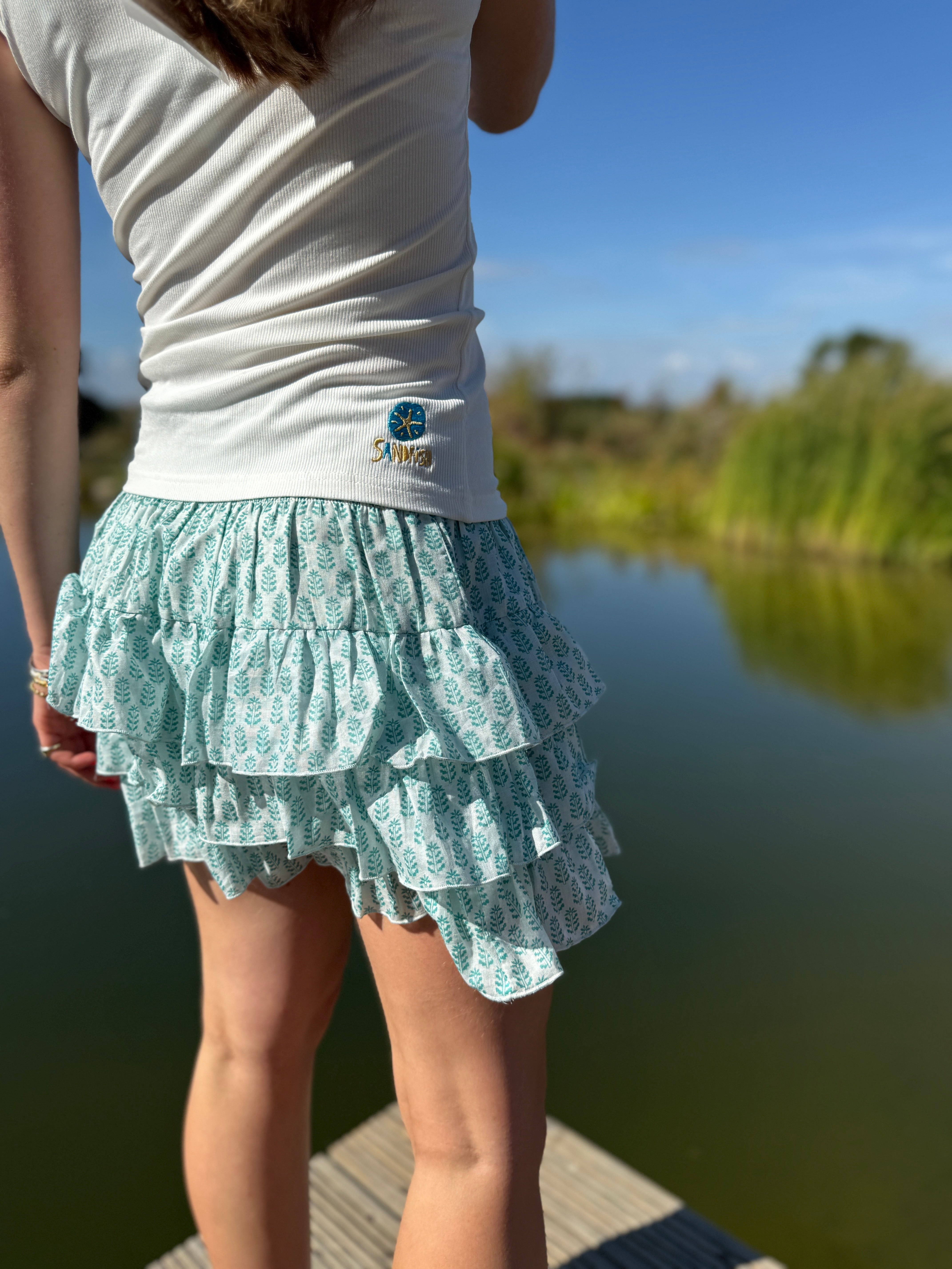 Sandfish Vest Top - White