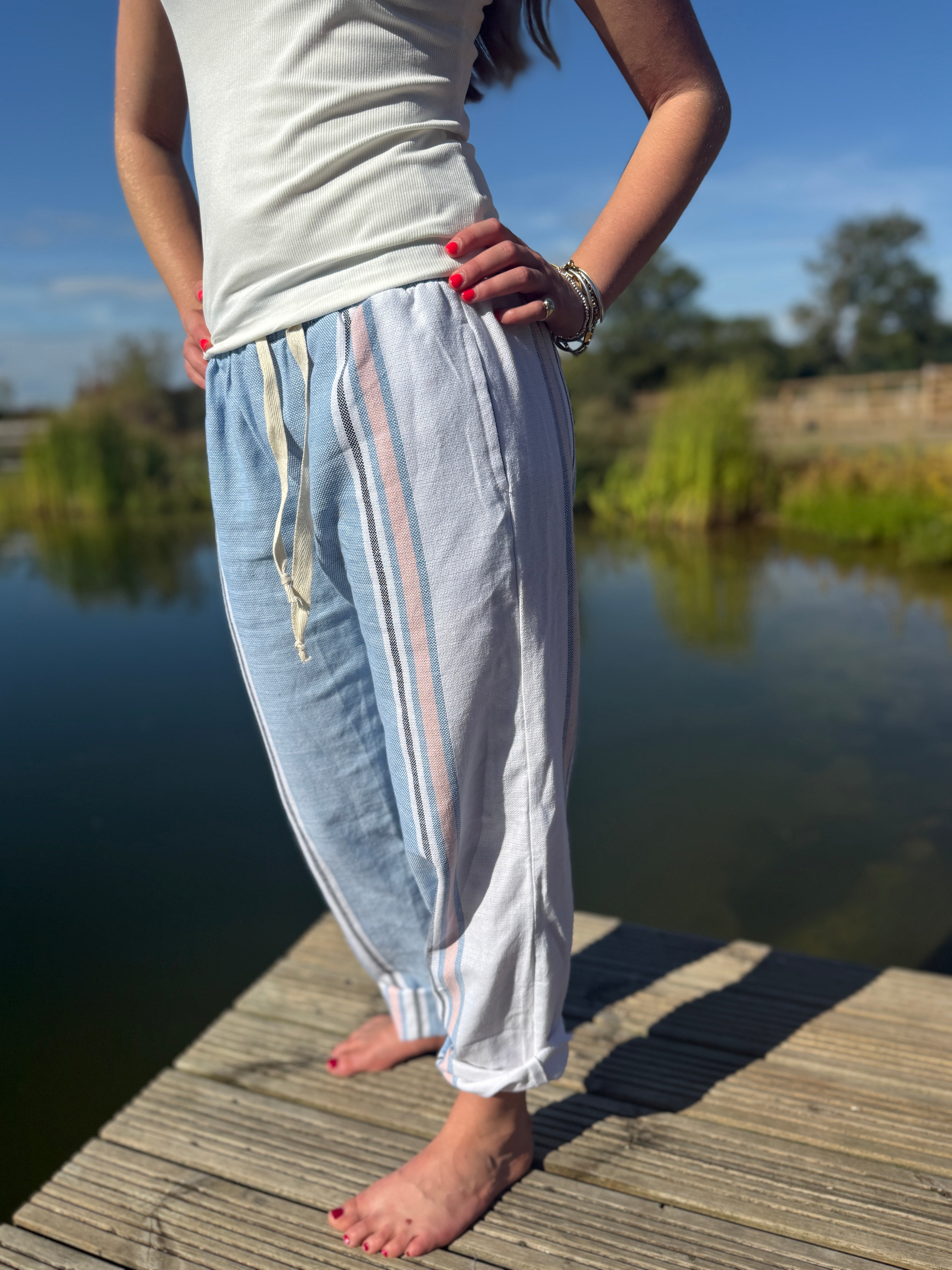 NEW! - UNISEX KIKOY TROUSERS - light blue