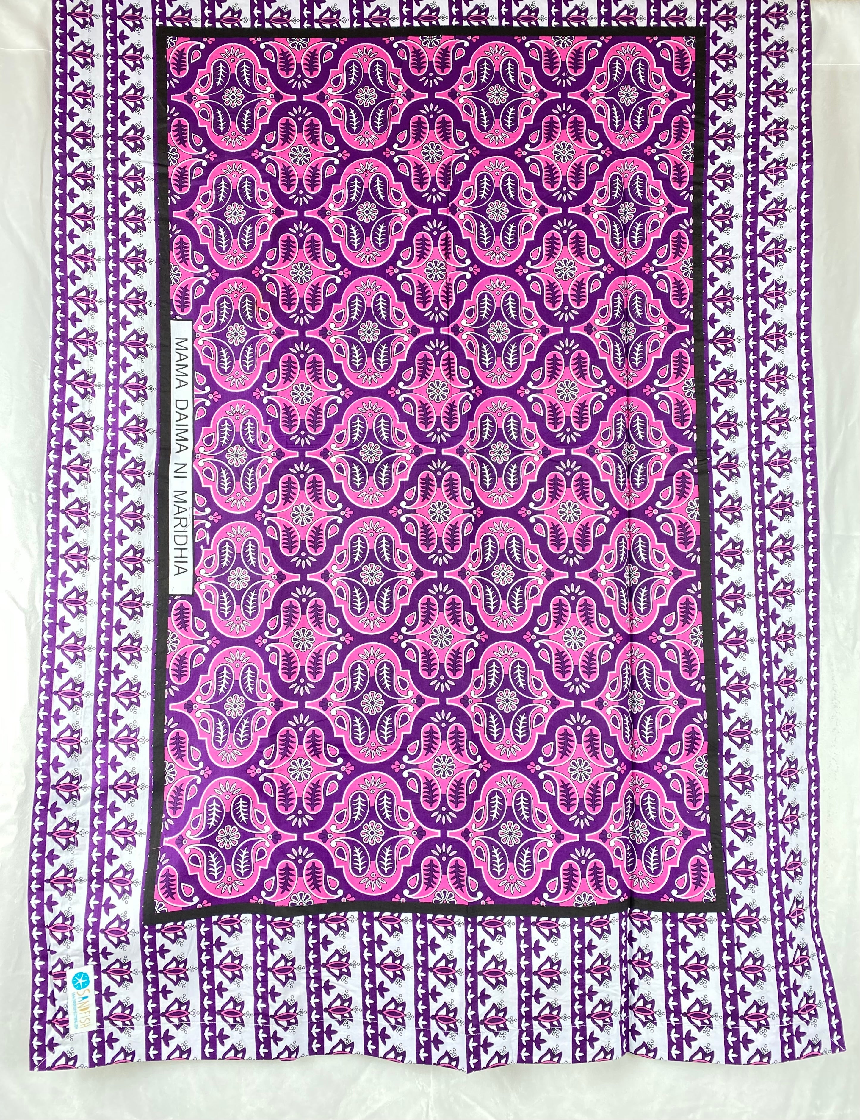 Beach Towel - Kitenge Purple