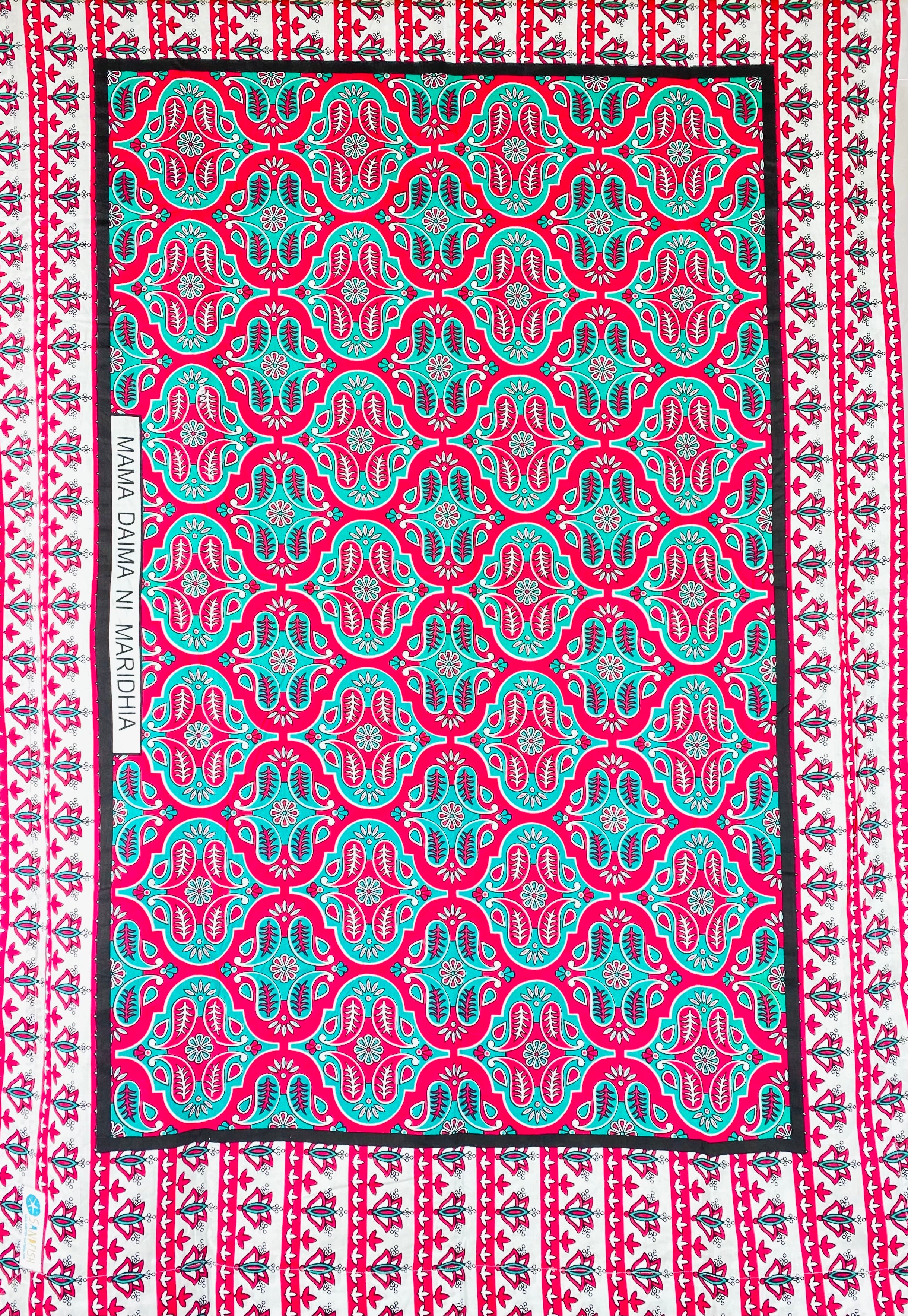 Beach Towel - Kitenge Red