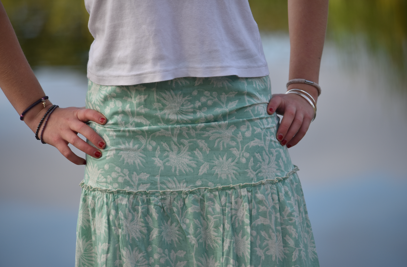 LONG TIERED RARA SKIRT