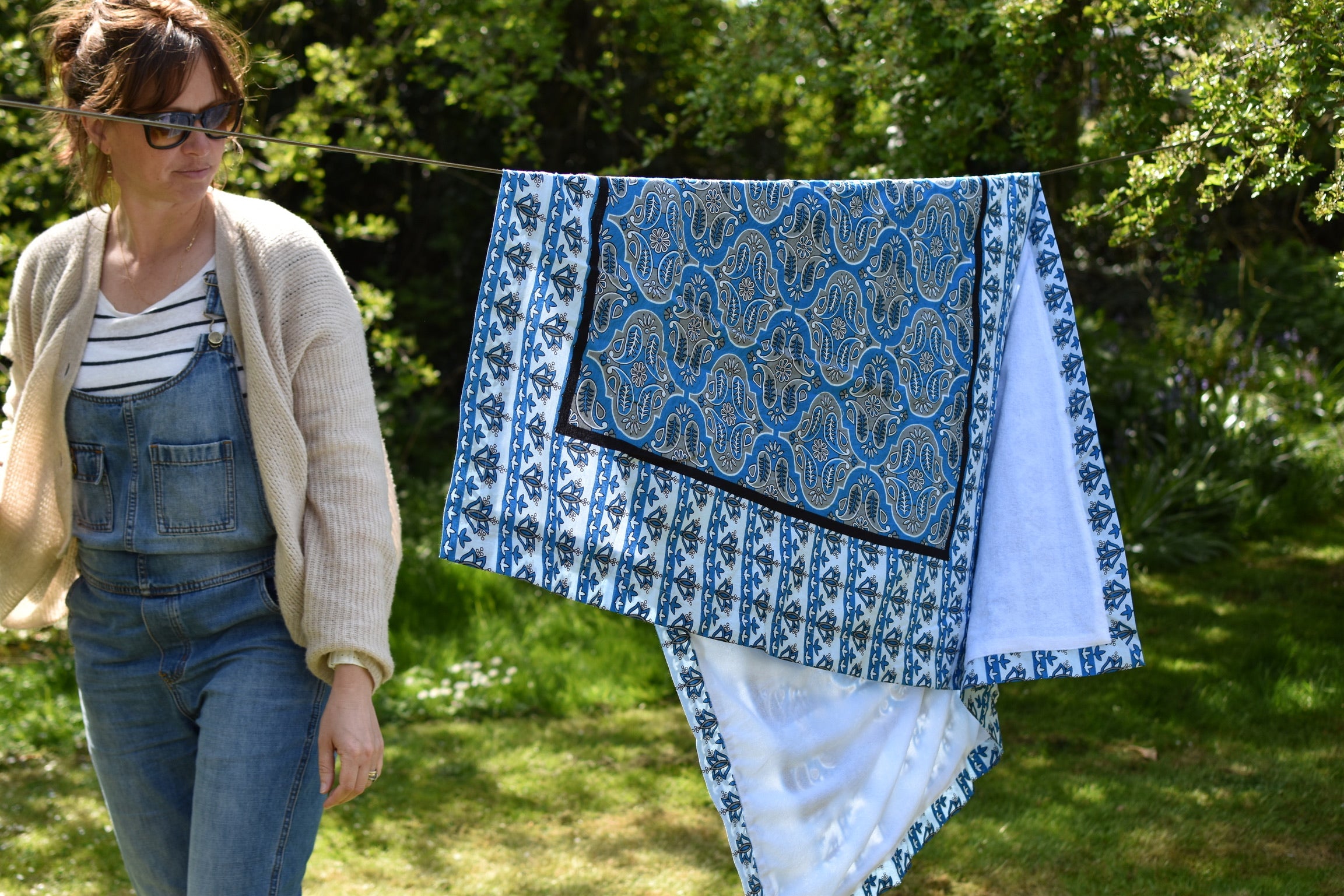 Beach Towel - Kitenge Blue