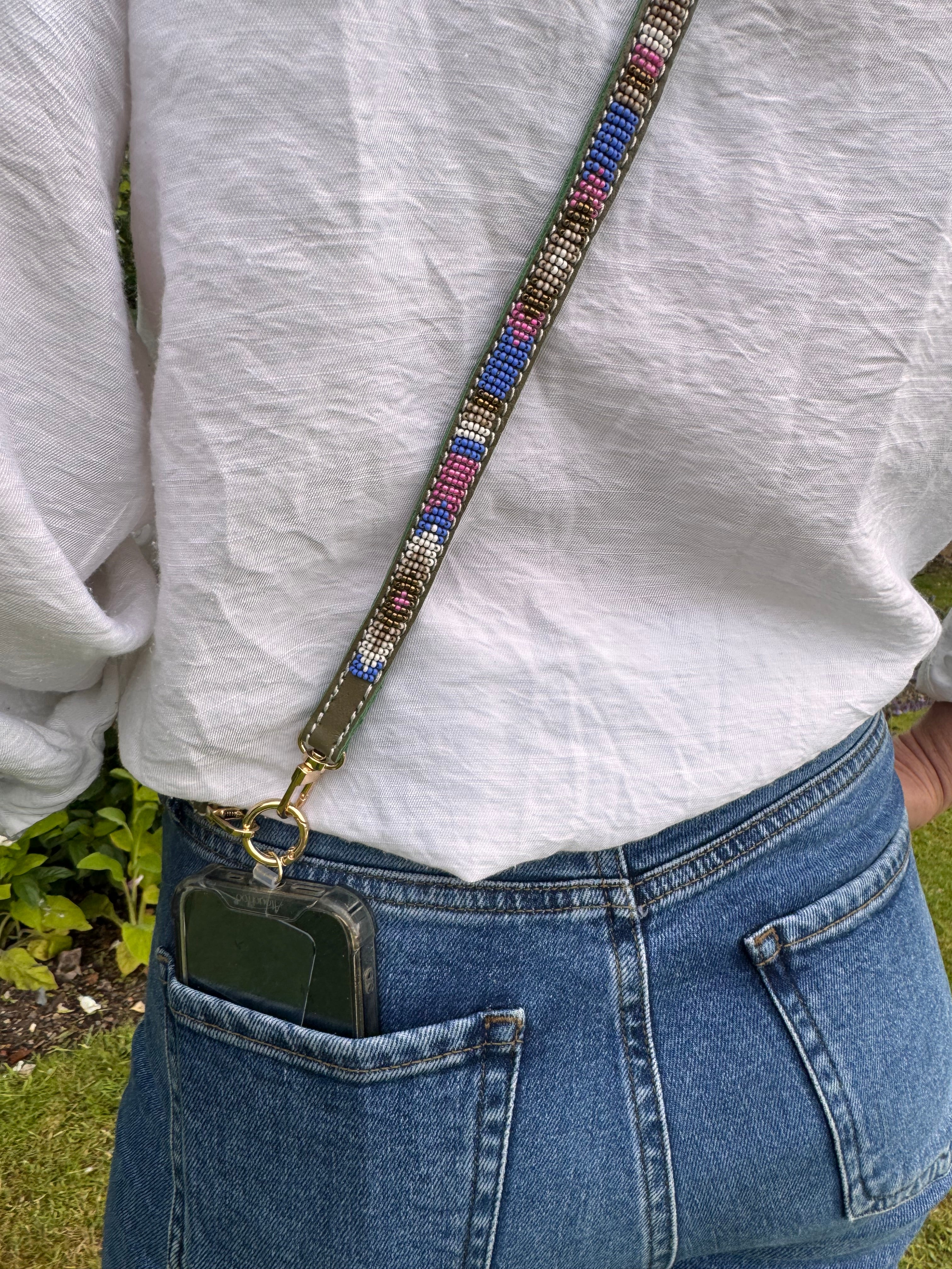 Phone strap - pink