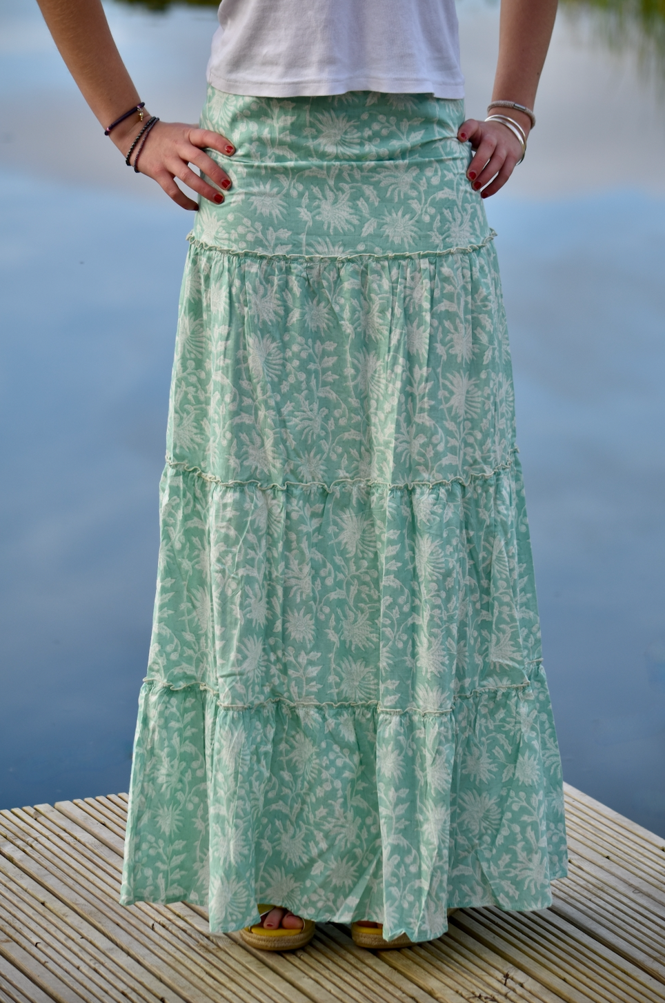 LONG TIERED RARA SKIRT