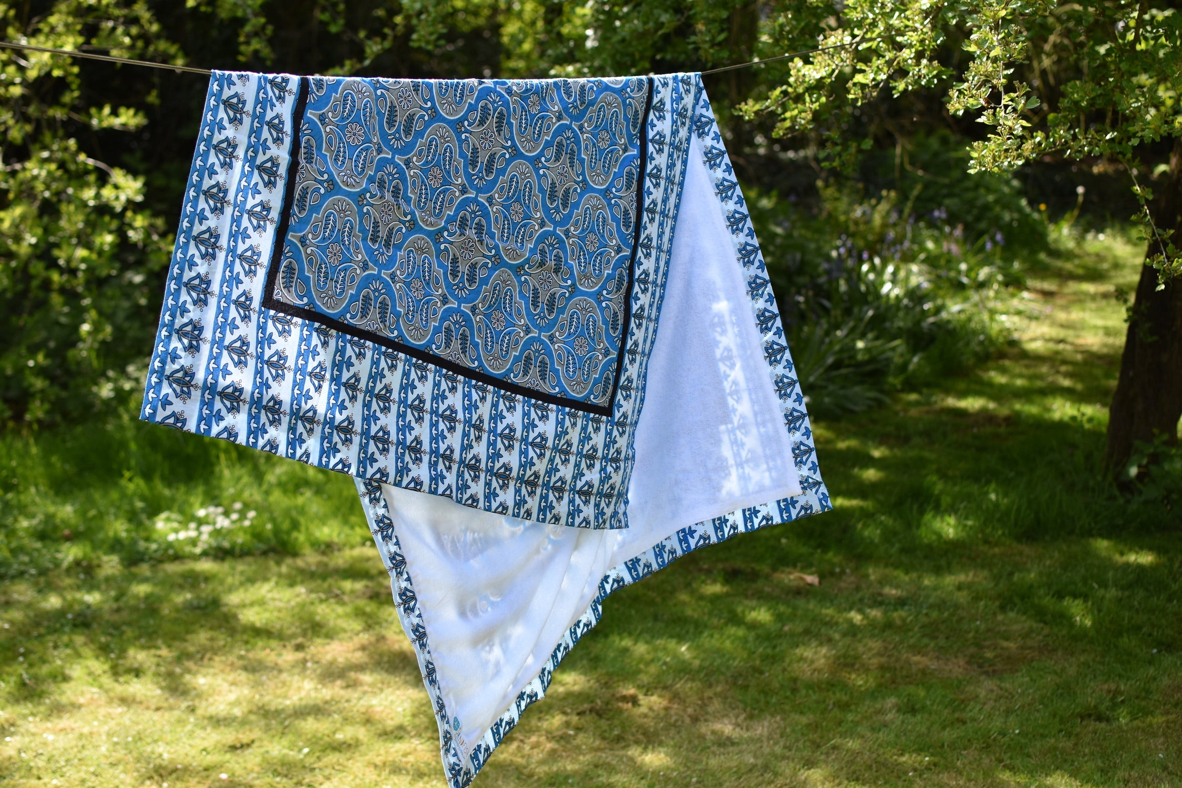 Beach Towel - Kitenge Blue