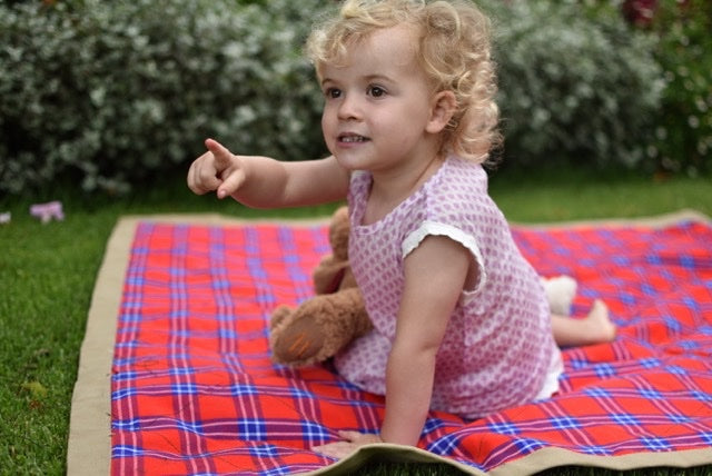 Dropped A Line - lavender with White Scallop