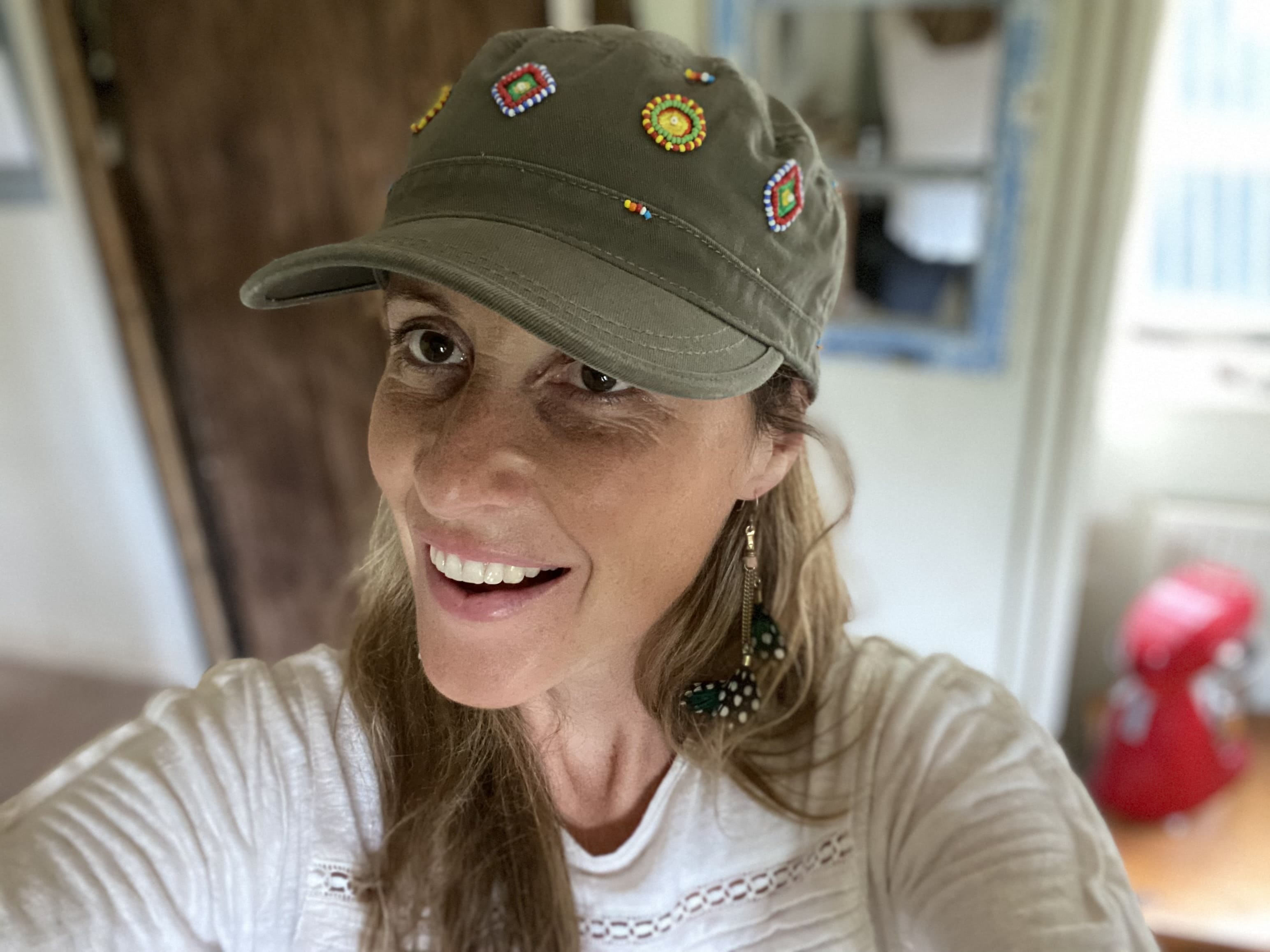 Beaded Trench Cap - Khaki