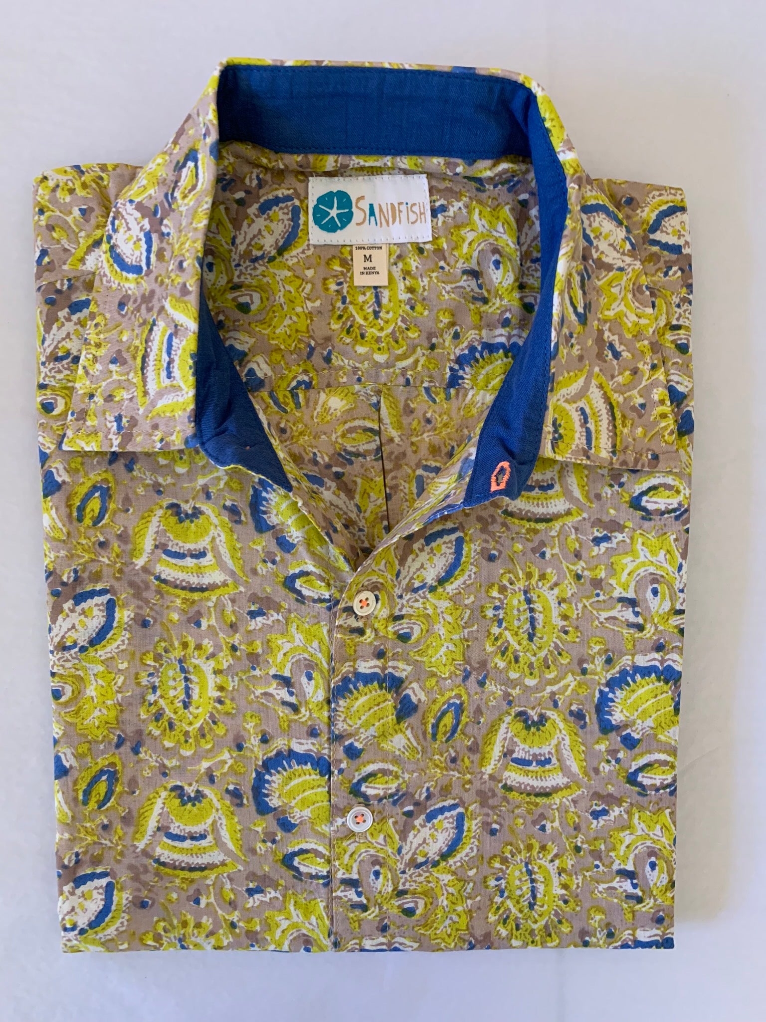 Classic 360 - Yellow Flower Blue Trim