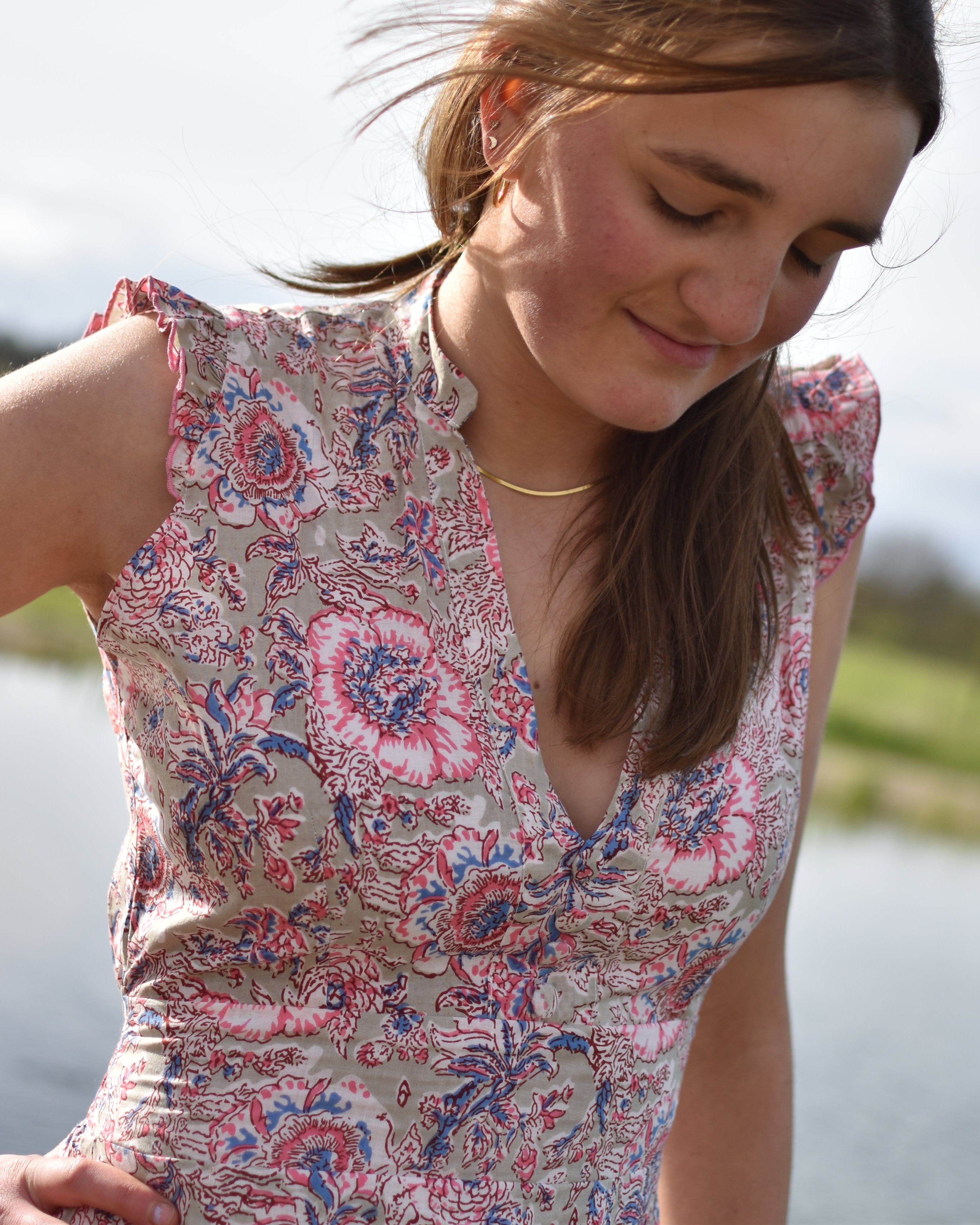 Sleeveless Maxi Dress - Soft Rose