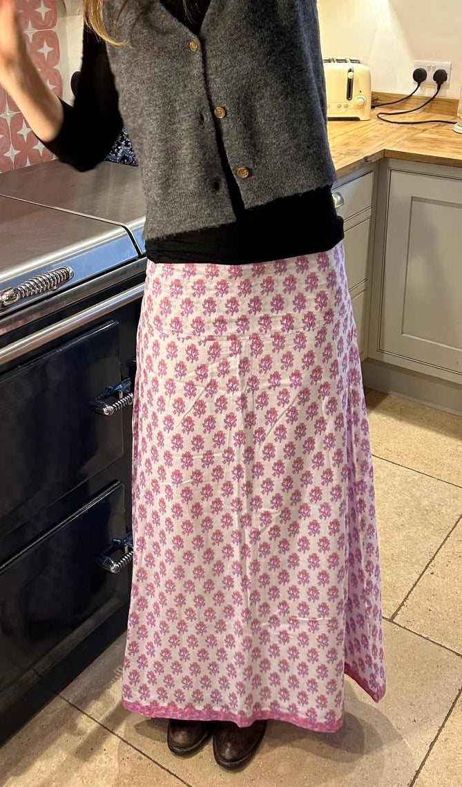 NEW! - CHYULU ZIP MAXI SKIRT - purple and pink