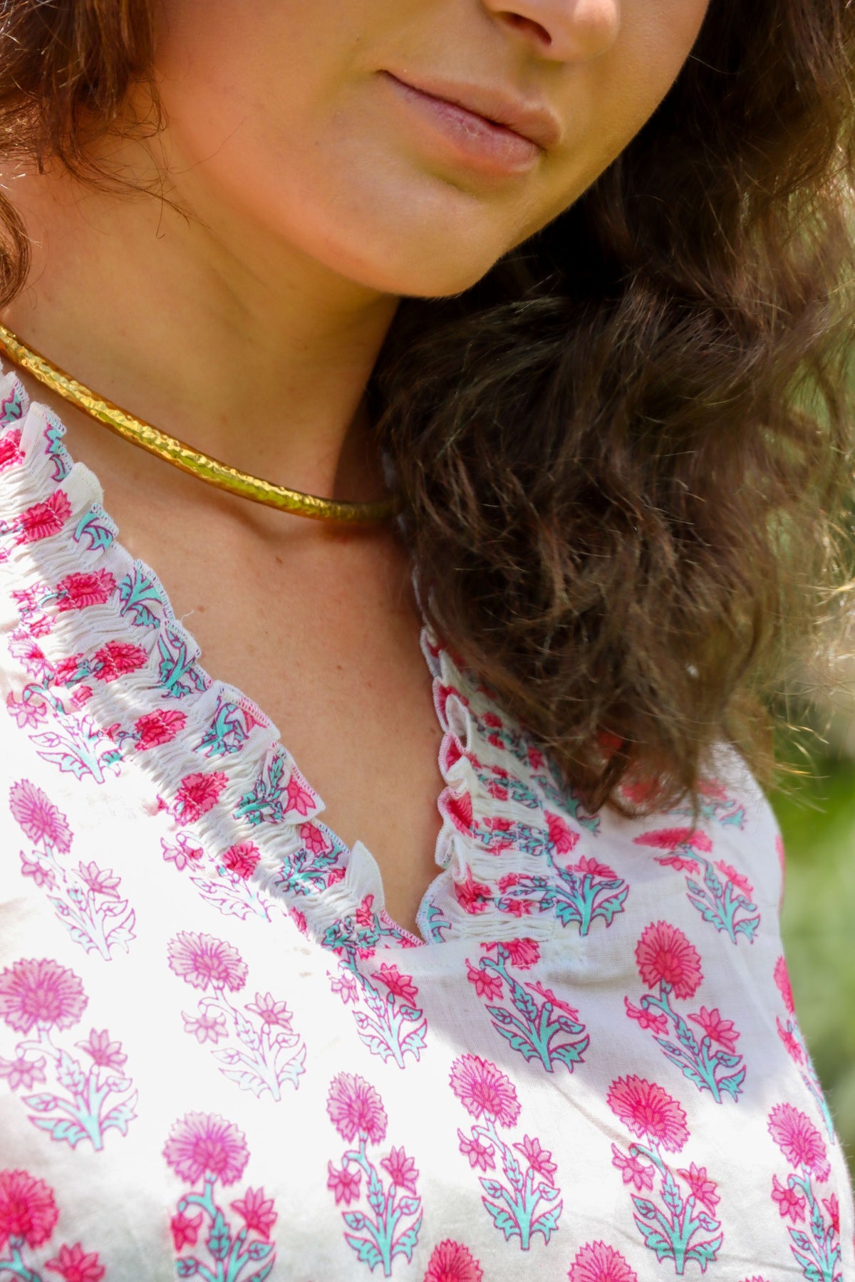 Kilifi tunic - coral reef bloom