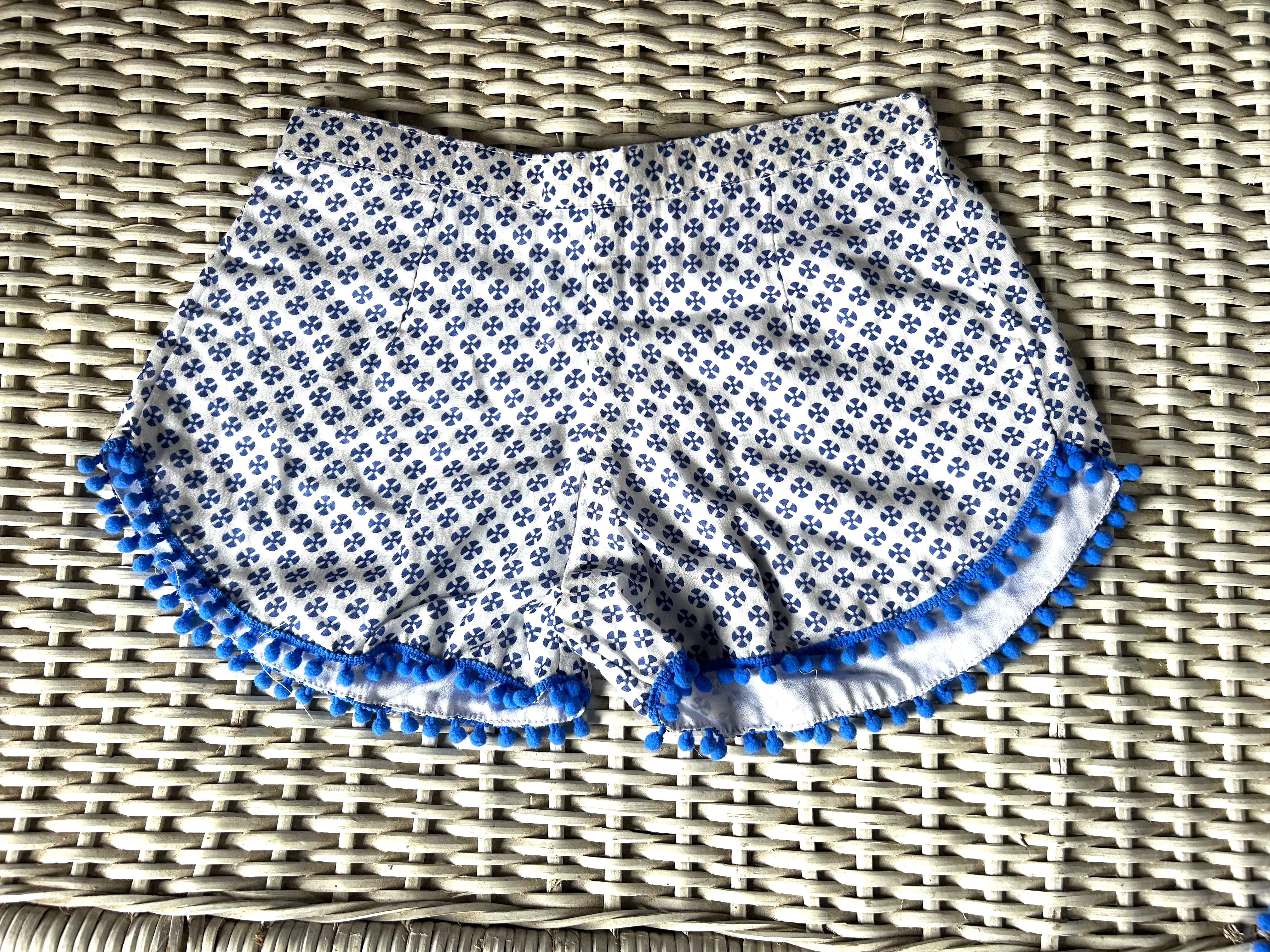 Coastie Shorts - blue and white (10-11yrs)