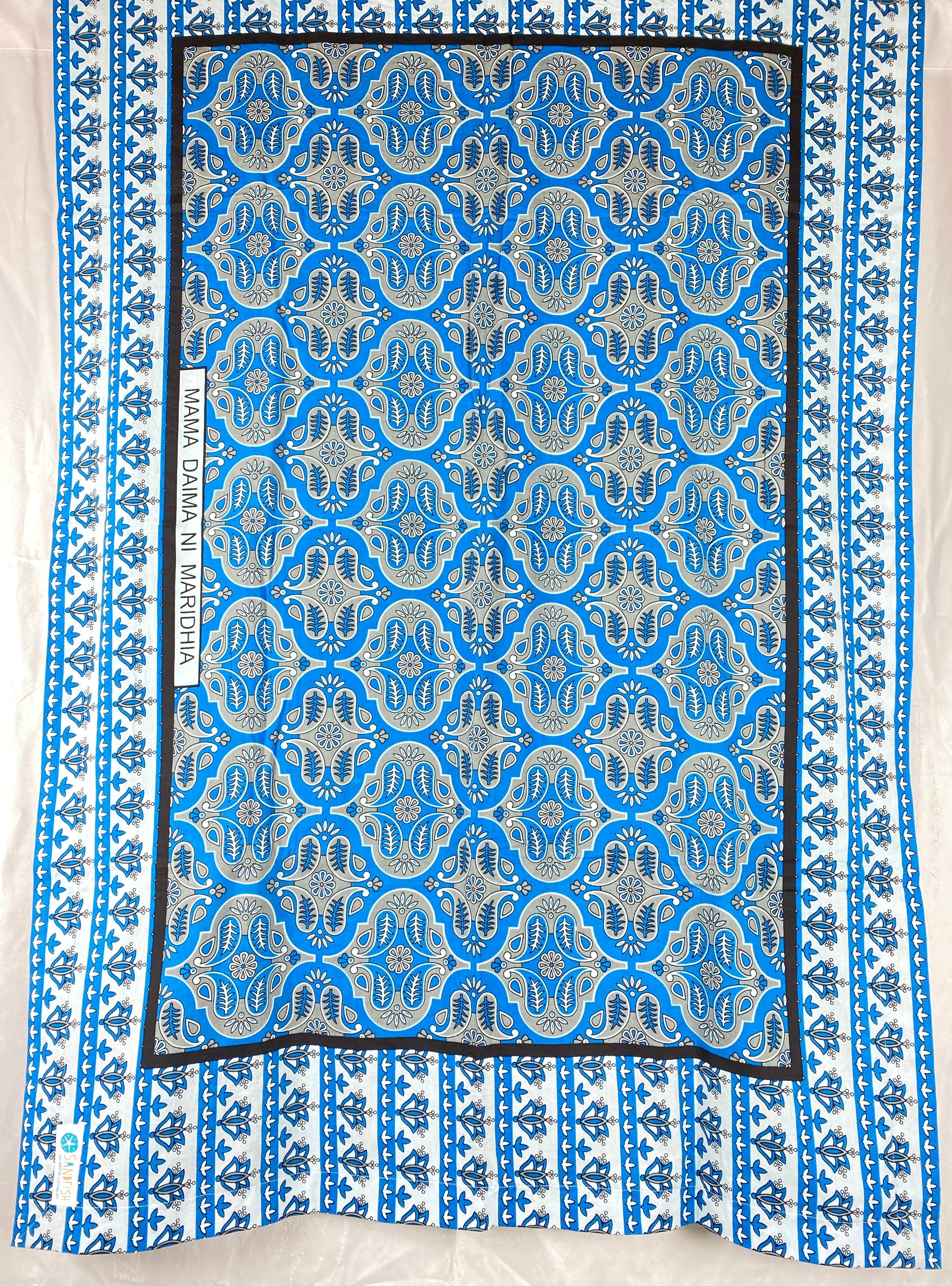 Beach Towel - Kitenge Blue