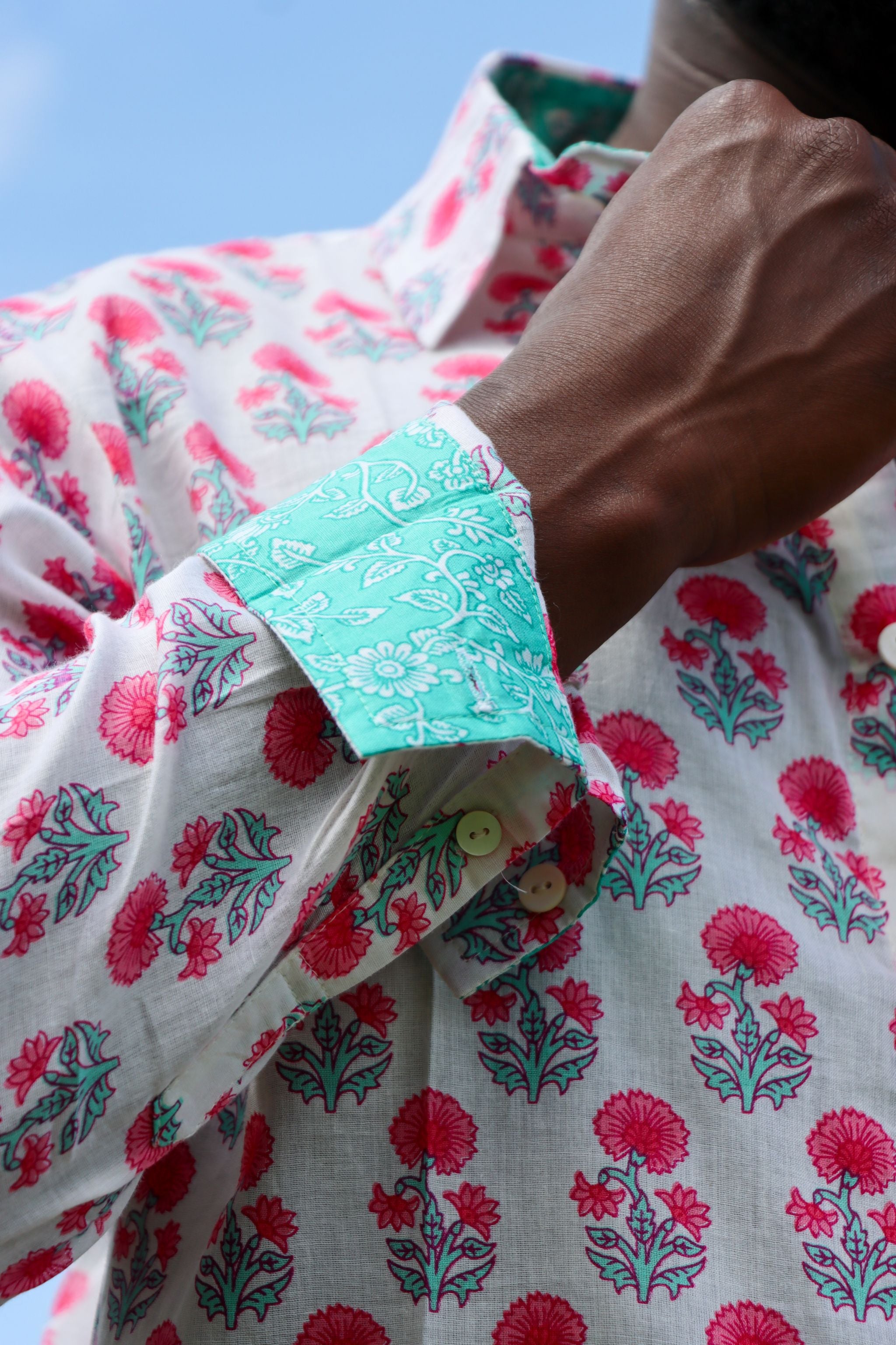 PRE-ORDER Classic Summer Shirt - coral reef bloom