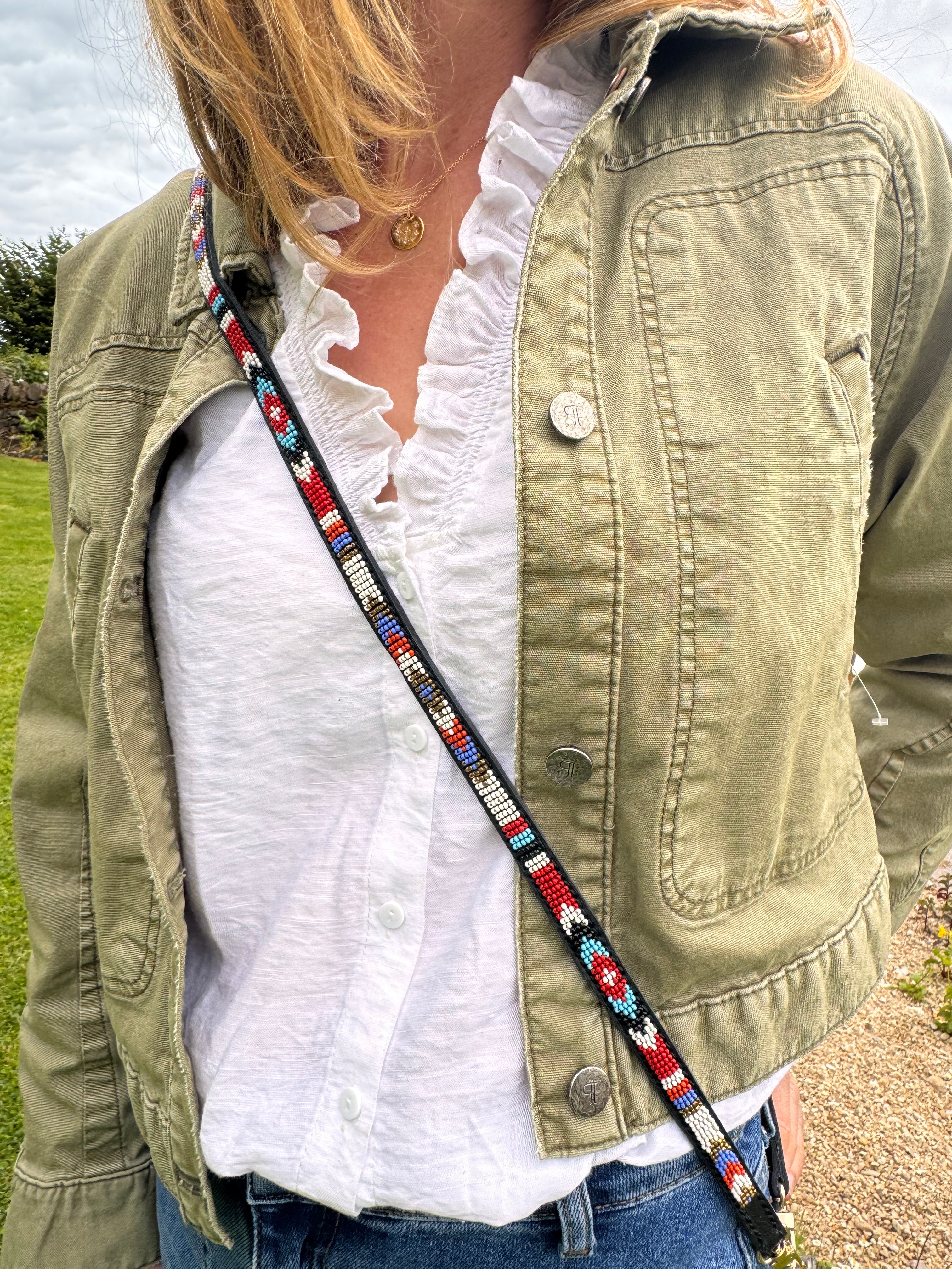 Phone strap - black and red