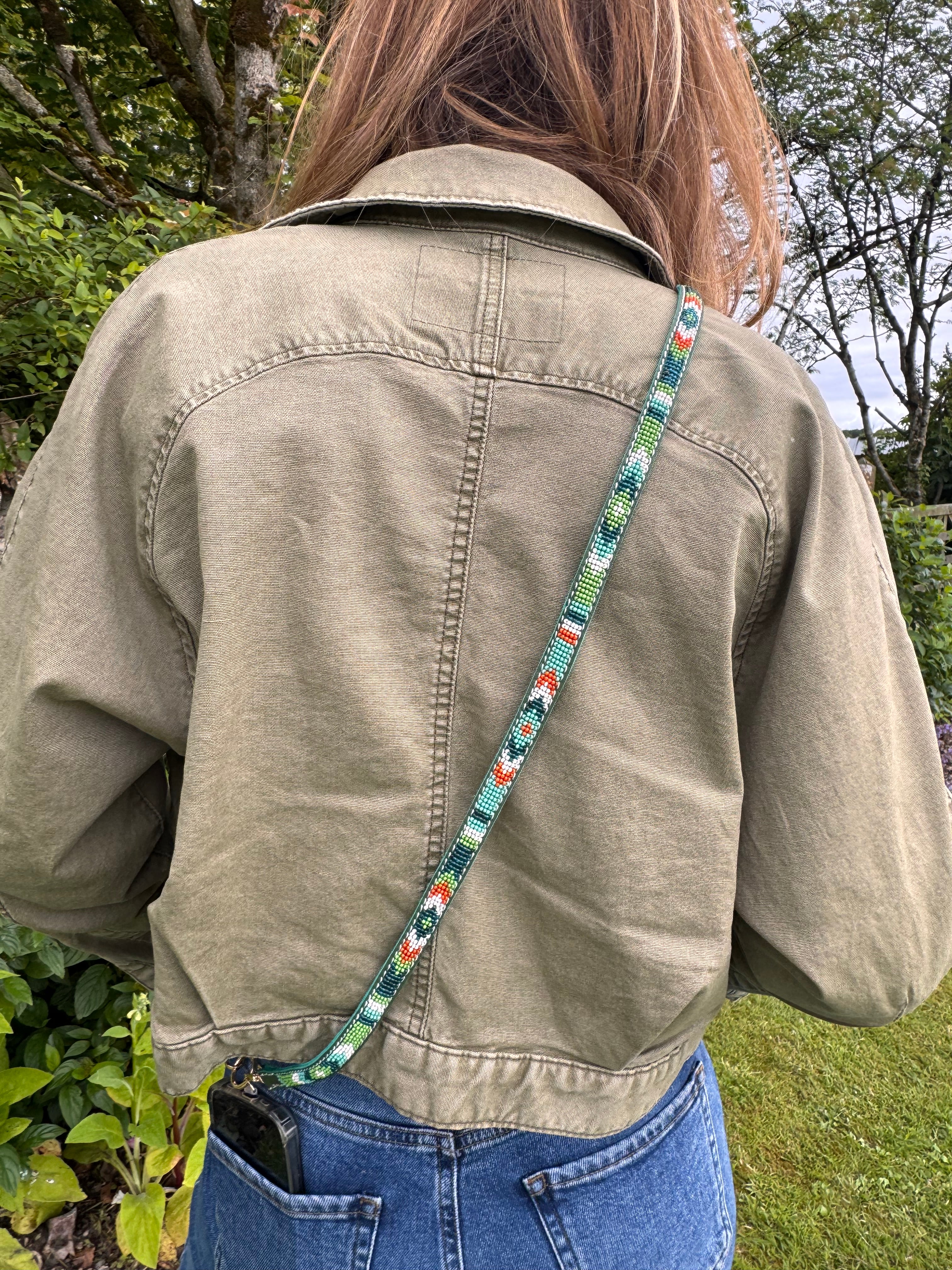 Phone strap - green