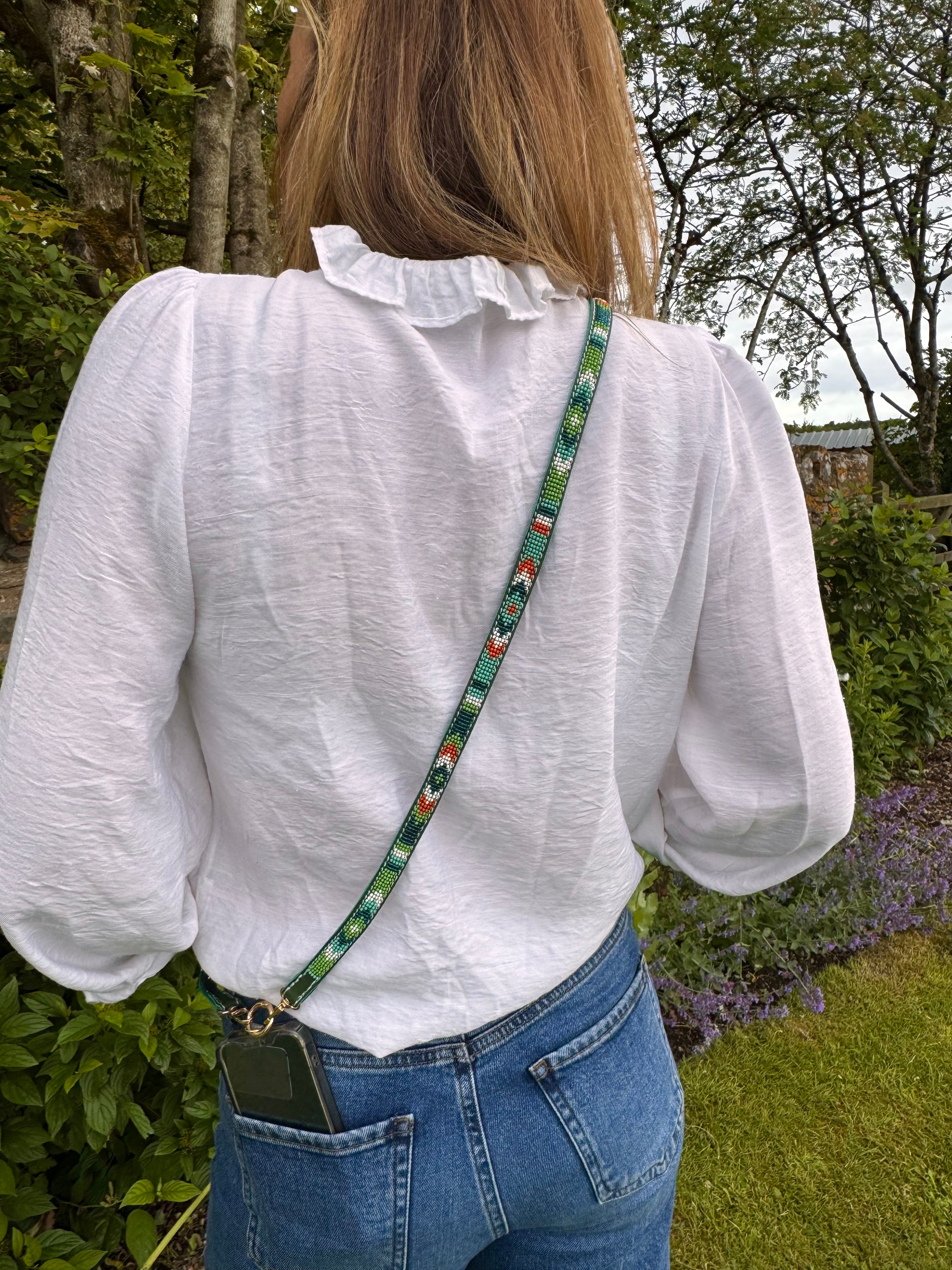 Phone strap - green