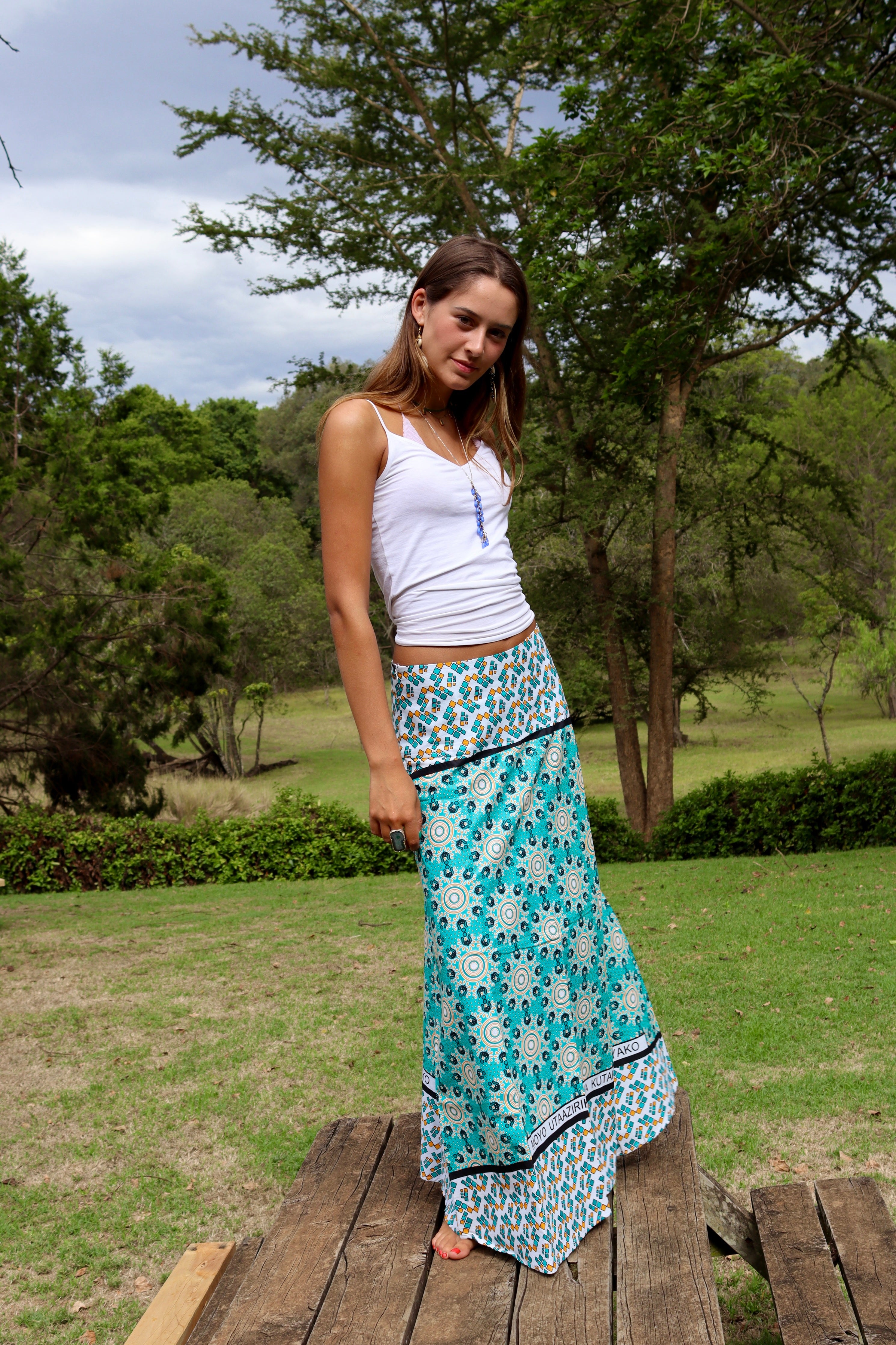 Long maxi 2025 skirt kitenge