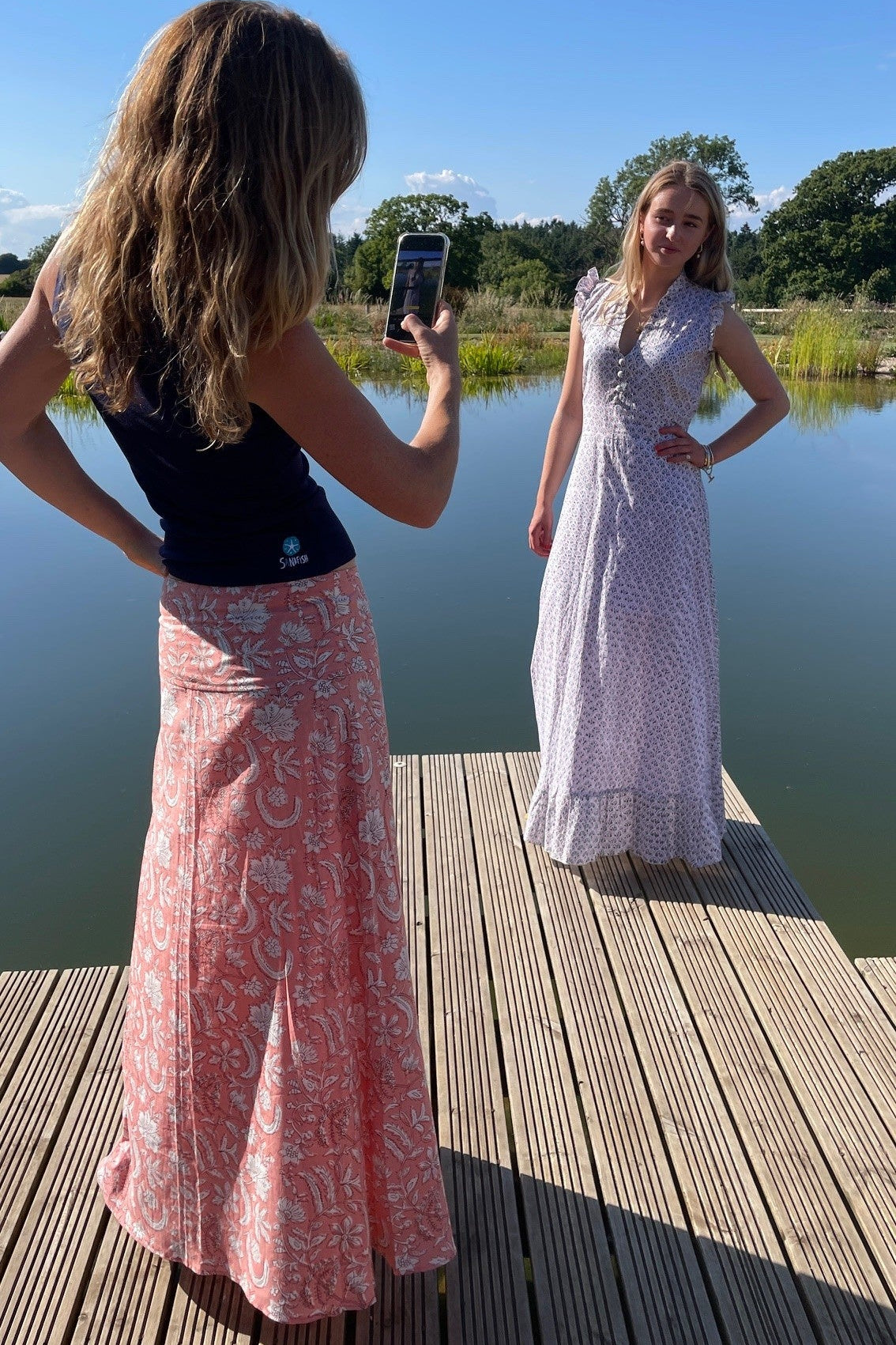 NEW! - CHYULU ZIP MAXI SKIRT - coral